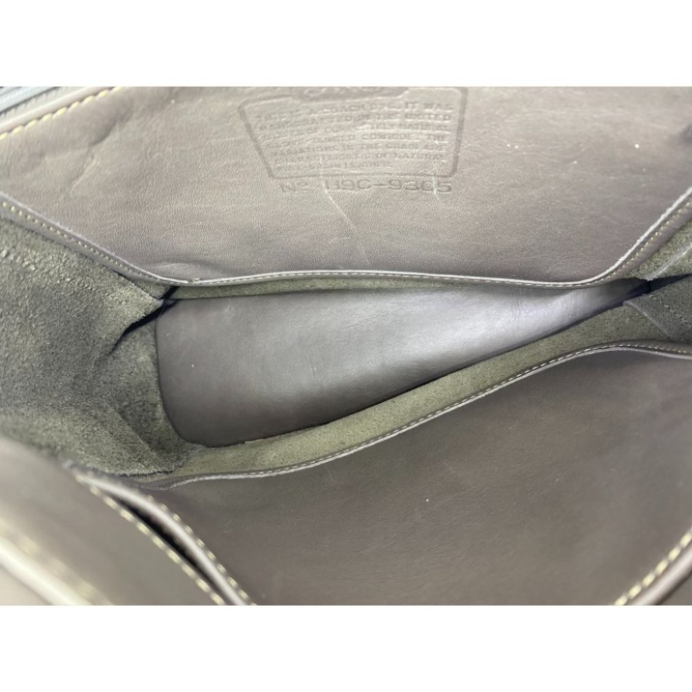 COACH Vintage Leather Crossbody Gray Silver - Picture 13 of 13